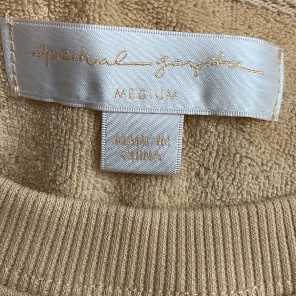 Spiritual Gangster Take Good Care Vintage Terry Crop Sweatshirt- NWT Med… - Picture 6 of 8